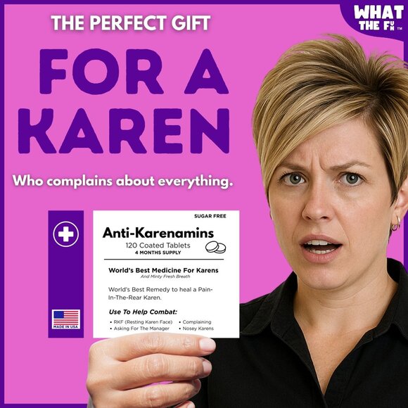 Novelty Prank Medicine Box Anti-Karenamins Funny Prescription Gag Gift Exchange - Picture 1 of 10